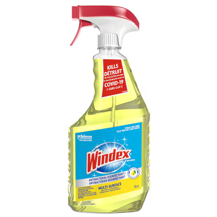 Windex Multi-Surface Anti-Bacteria Disinfectant Citrus Scent, 680 ml