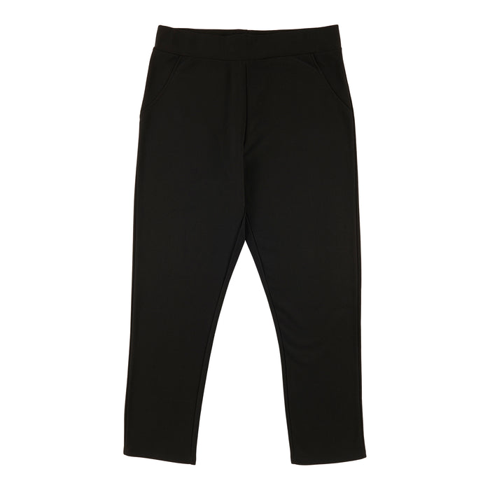 lily morgan Women's Plus Solid Scuba Pants with Pockets
