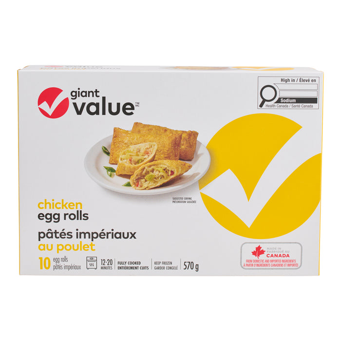 Giant Value Chicken Egg Rolls, 570 g