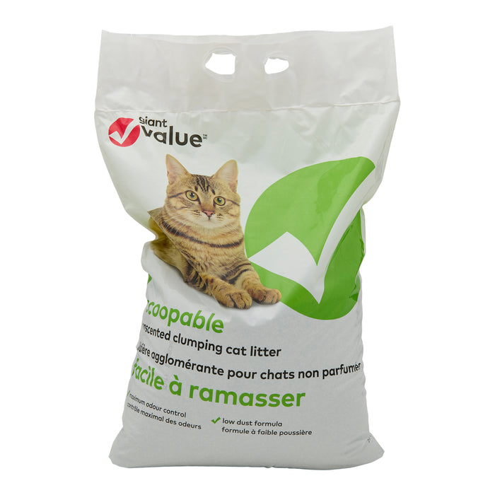 Giant Value litière agglomérante pour chat non parfumée, 15 kg