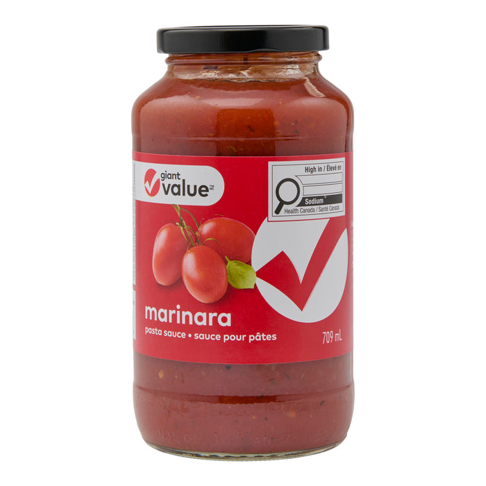 Sauce pour pâtes marinara Giant Value, 709 ml