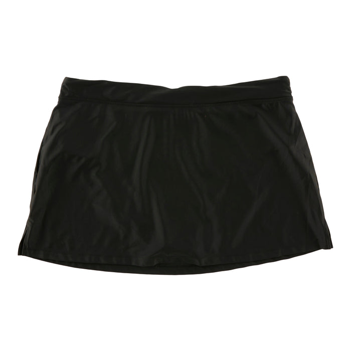 Jupe-short de bikini taille plus ACX Active pour femmes, noir