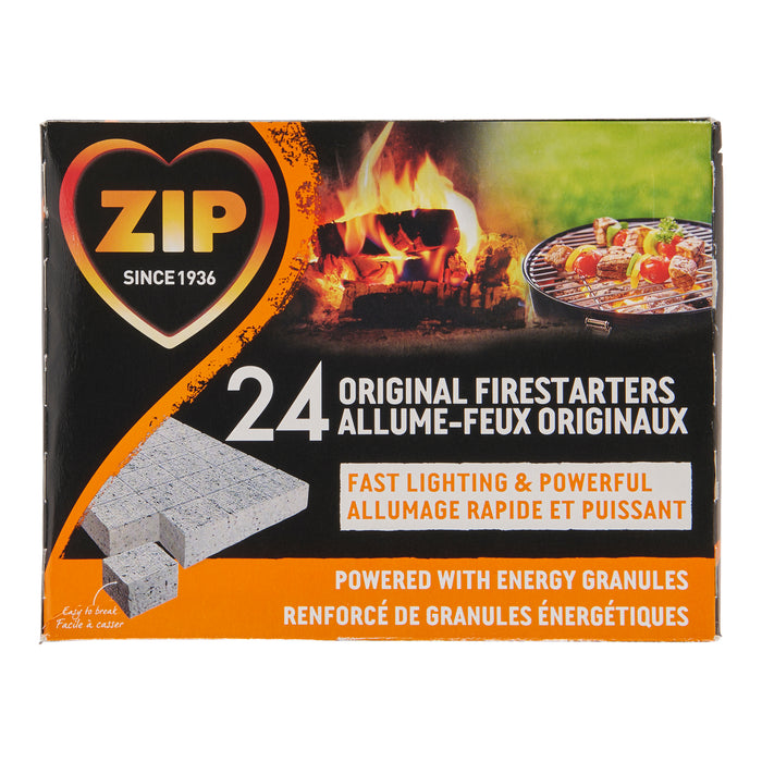 Allume-feux originaux Zip Solid, emb. de 24 cubes