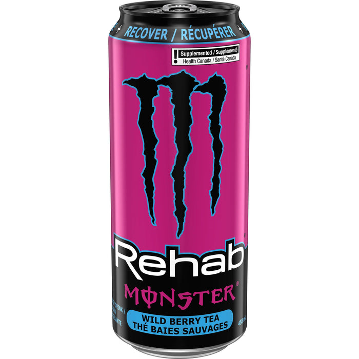 Monster Rehab Energy Drink Wild Berry Tea, 458 ml