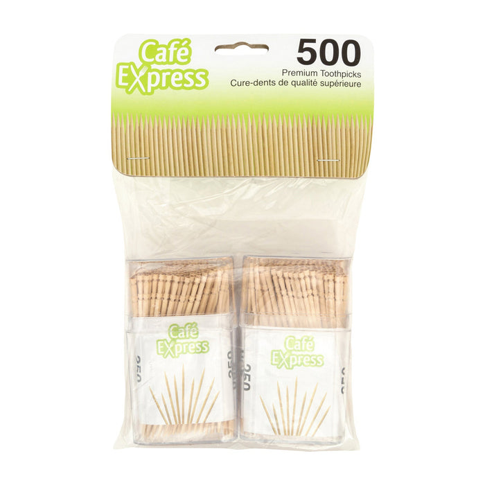 Cure-dents de qualité supérieure Café Express, paquet de 500