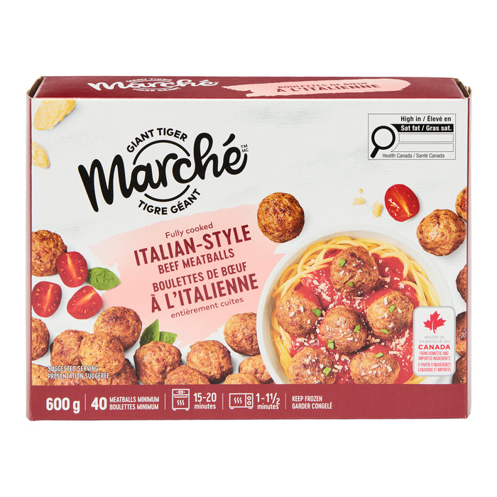 Giant Tiger Marché Italian Meatballs, 600 g