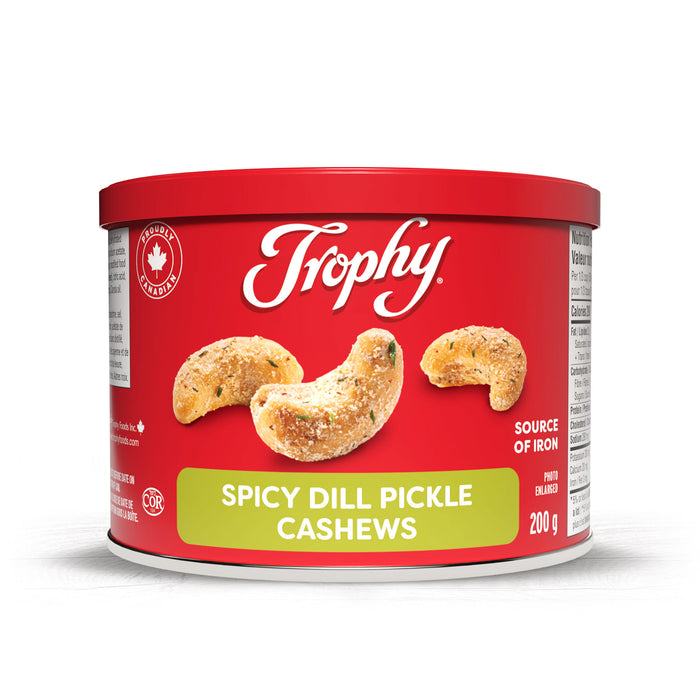 Noix de cajou aux cornichons épicés à l’aneth Trophy, 200 g