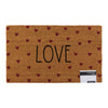 HomeStyles Heart Print Coir Mat, English, 18-in x 30-in.