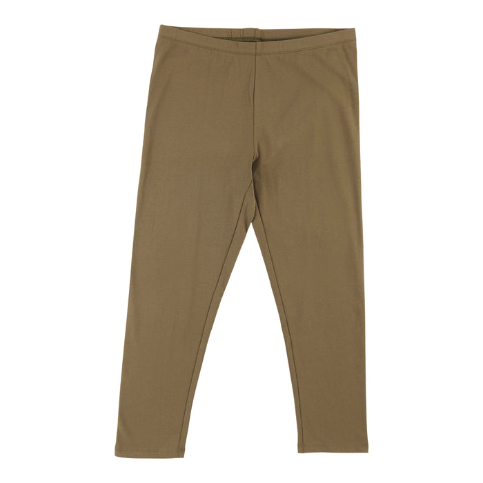 mySTYLE Women's Slim Fit Capri Leggings, Khaki