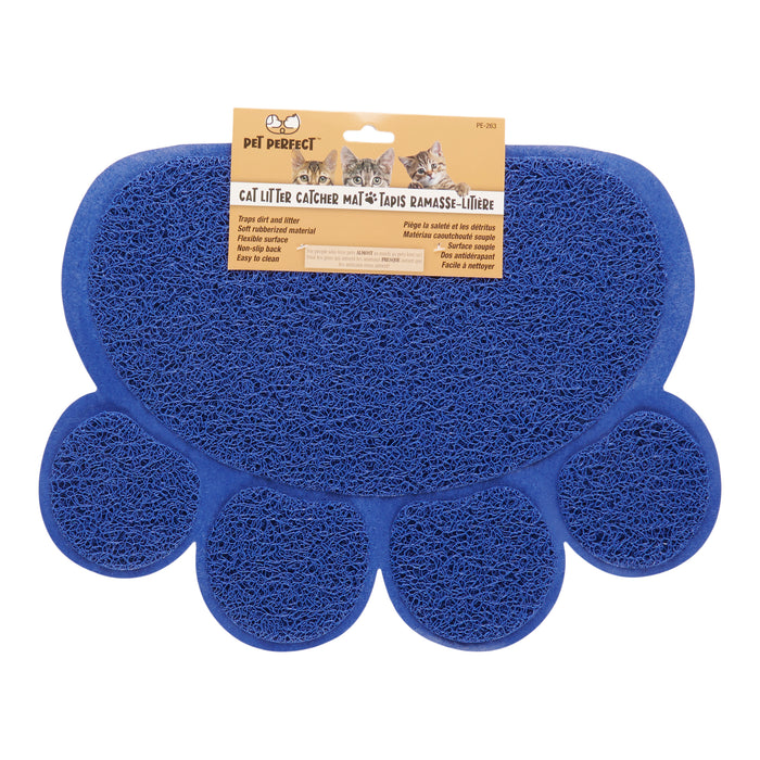 Tapis pour litière en forme de patte de chat