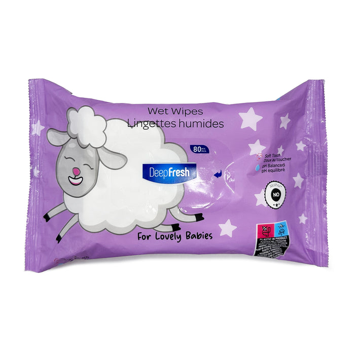 Lingettes pour bébés Deep Fresh, emb. de 80
