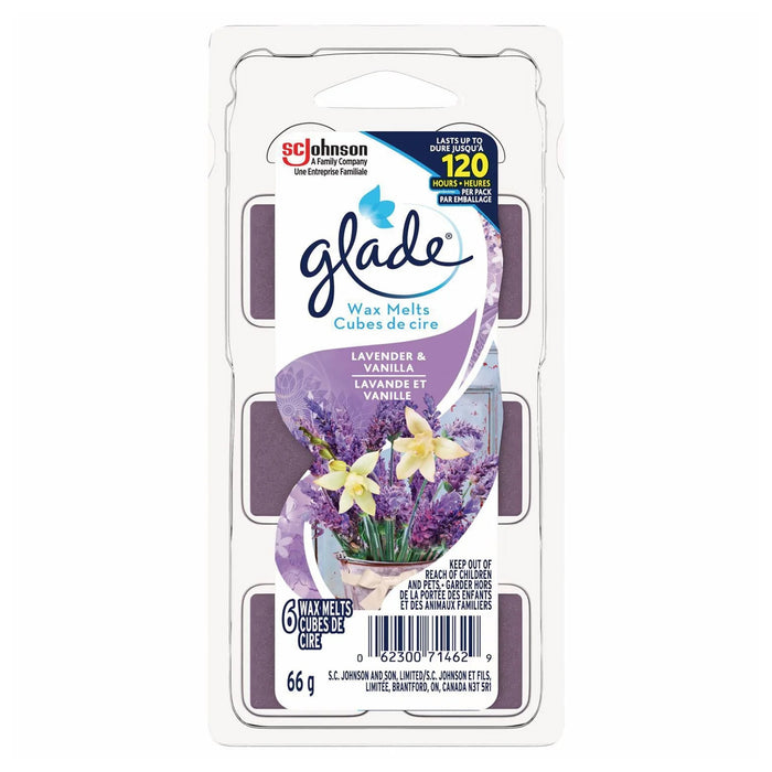 Glade Lavender & Vanilla Wax Melts, 6-Pack