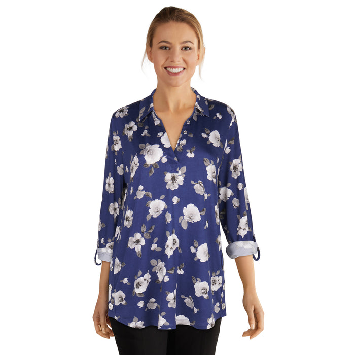 lily morgan Women's Open Collar Top