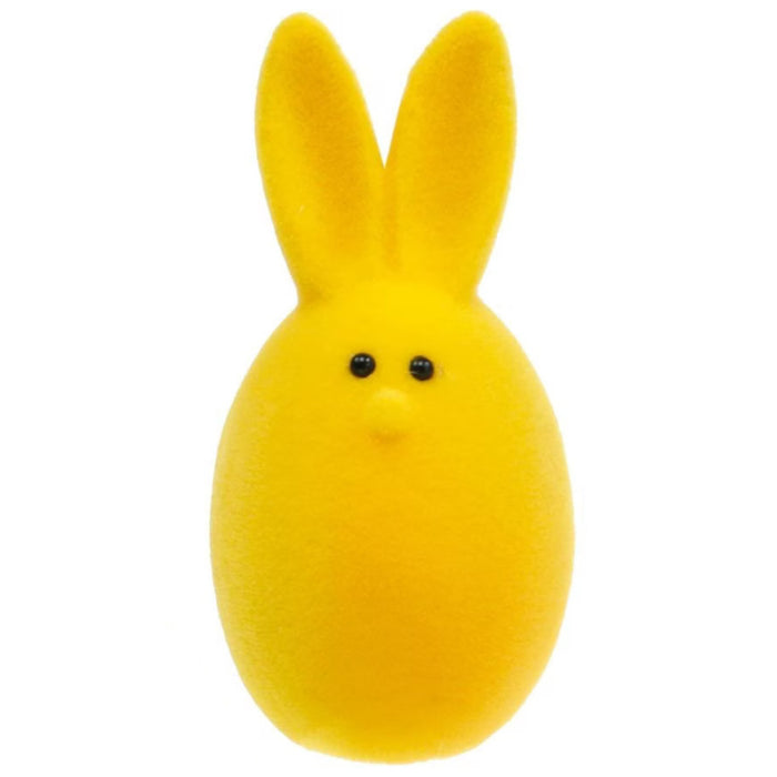 Flocked Bunny Head, 4-in.