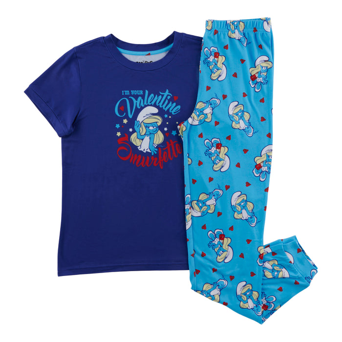 Girls' Valentine's Day Licensed Pyjama Set, 2-Piece