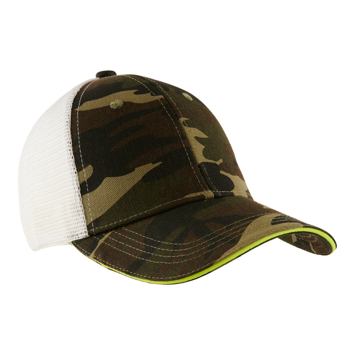 Casquette de baseball en filet à motif camouflage pour hommes