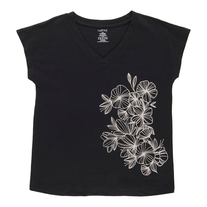 mySTYLE Women's V-Neck Tee