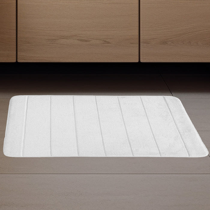 HomeStyles Embossed Flannel Foam Bath Mat, 20-in x 30-in.
