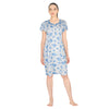 Carisma Women's Printed Mid-Length Lace Nightgown