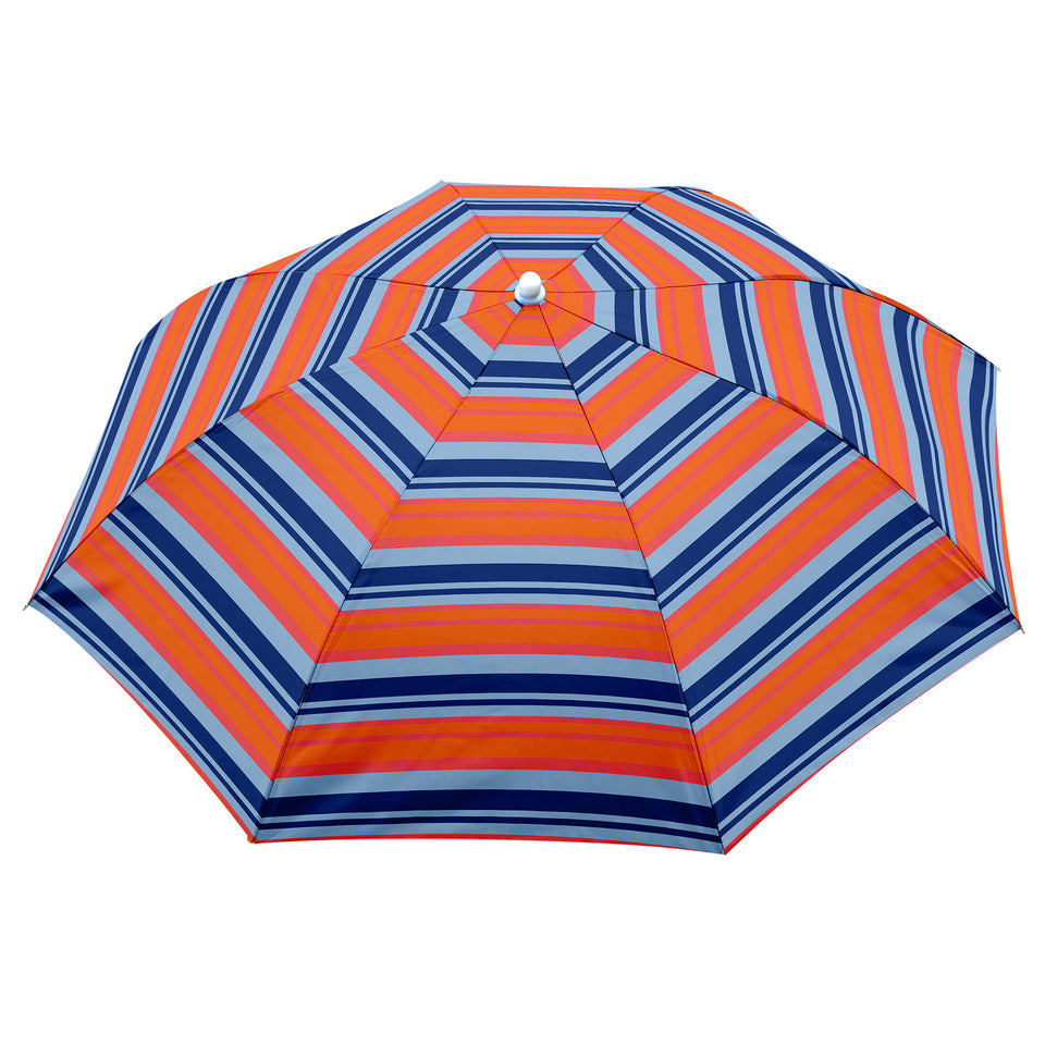 Striped Beach Umbrella, 6-ft