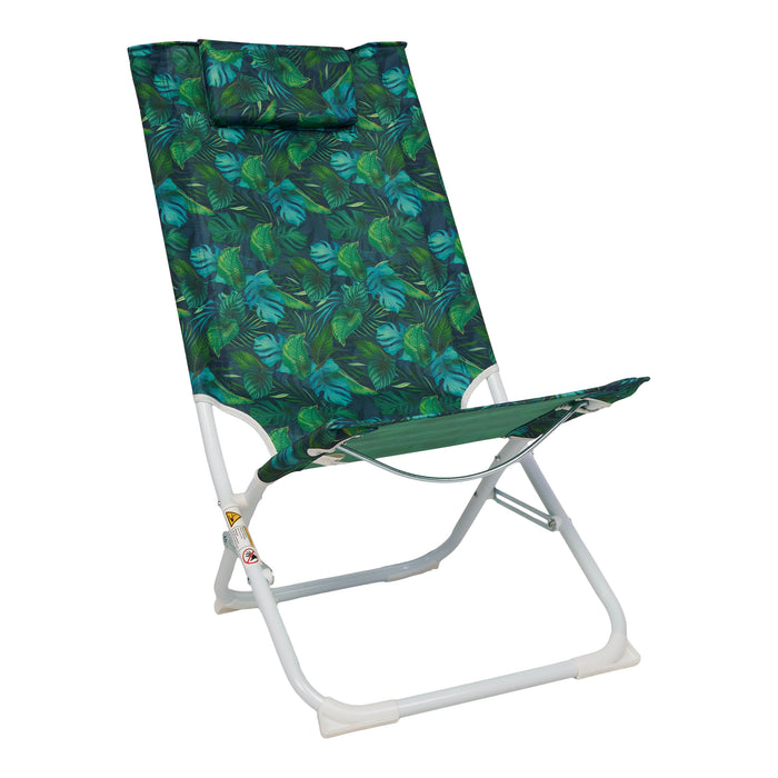 Low Lounger Chair, 21-in x 18-in x 33-in.