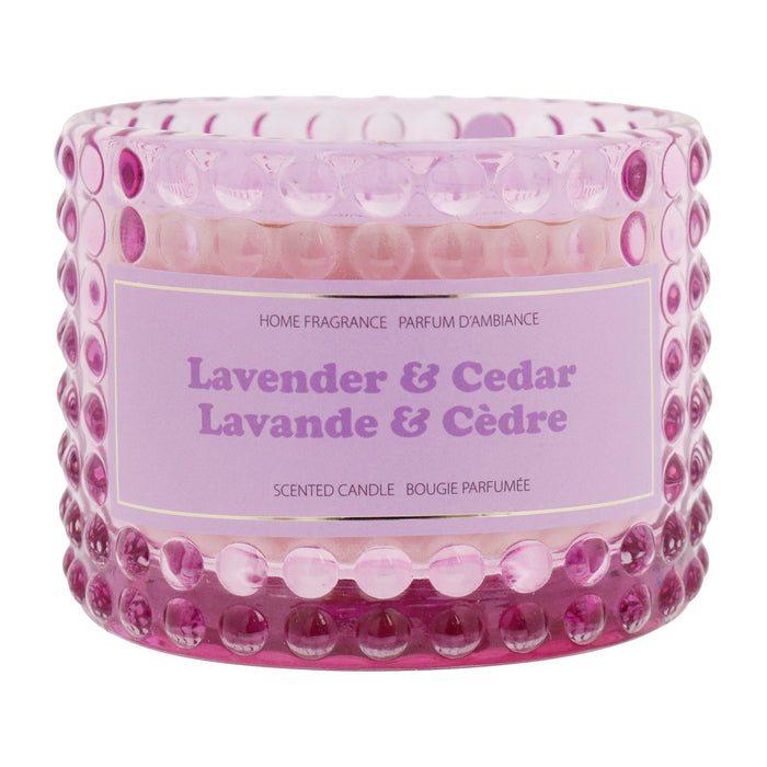 Bougie en pot à bulles HomeStyles - cèdre et lavande, 11 oz