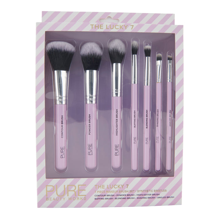 Ens. de pinceaux à maquillage Pure Beauty Works - 7 pièces