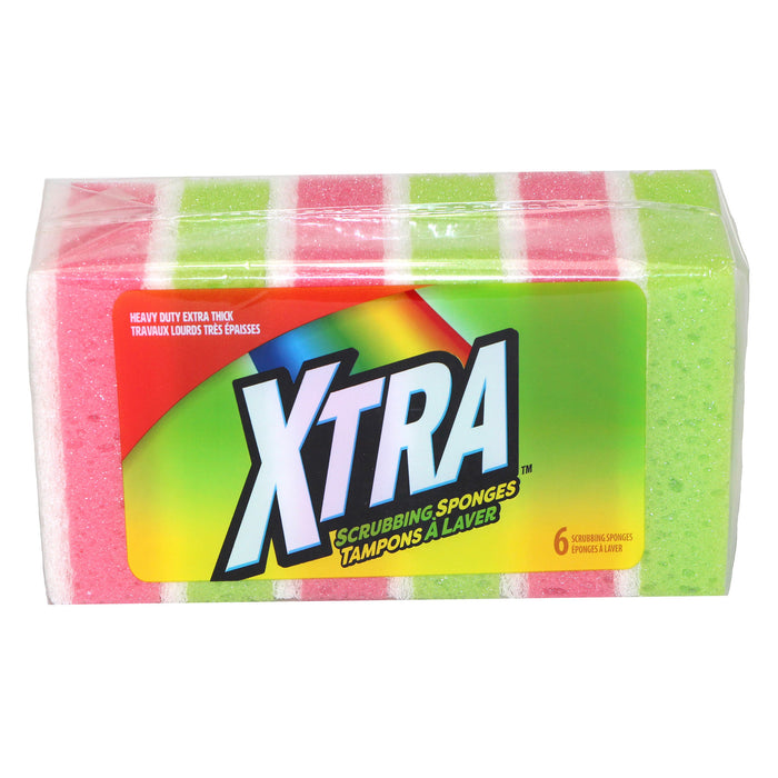 Xtra Scrubbing Sponges, 6-Pack
