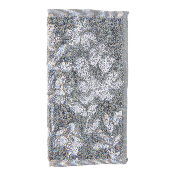 Débarbouillette à motif floral jacquard, 11 po x 11 po