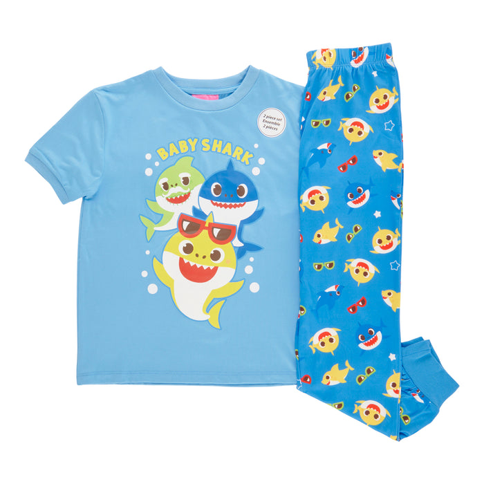 Toddler Boys' Licensed Baby Shark Pyjama Set, 2-Piece