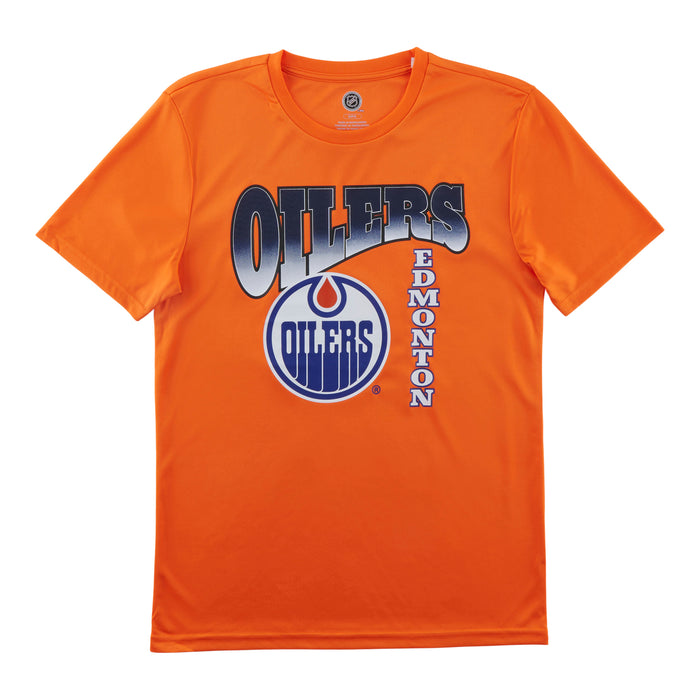 T-shirt à manches courtes Oilers d'Edmonton de la LNH pour hommes
