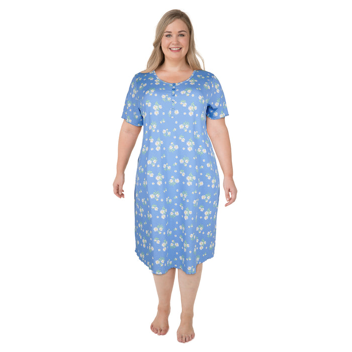 Carisma Women's Plus Short Sleeve Mom & Me Sleepshirt