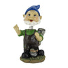 Gnome de jardin à tête branlante HomeStyles, 8 po