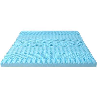 SIEMOUR Surmatelas en mousse à mémoire de forme de 7,6 cm avec housse pour grand lit, surmatelas en mousse à mémoire de forme infusée de gel pour soulager la pression, 152,4 x