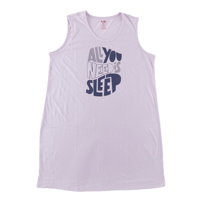 Women's Plus Sleeveless Scooped Sleepshirt