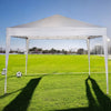 Pop-Up Gazebo, Grey, 10-ft x 10-ft x 8-ft.