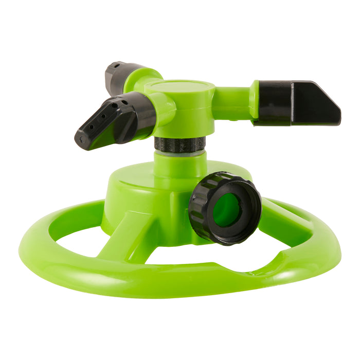 3-Arm Rotating Sprinkler, 6-in x 6-in x 3-in.