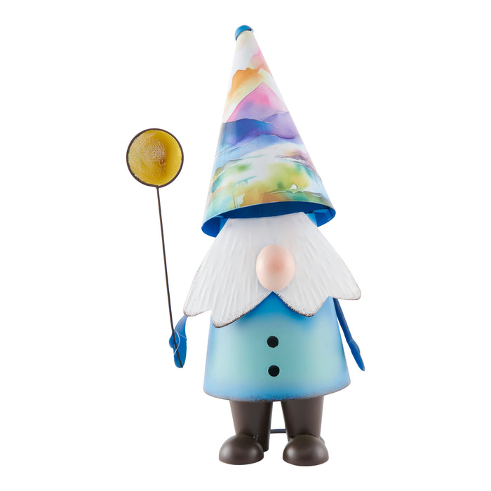 Gnome en métal coloré, 15 po