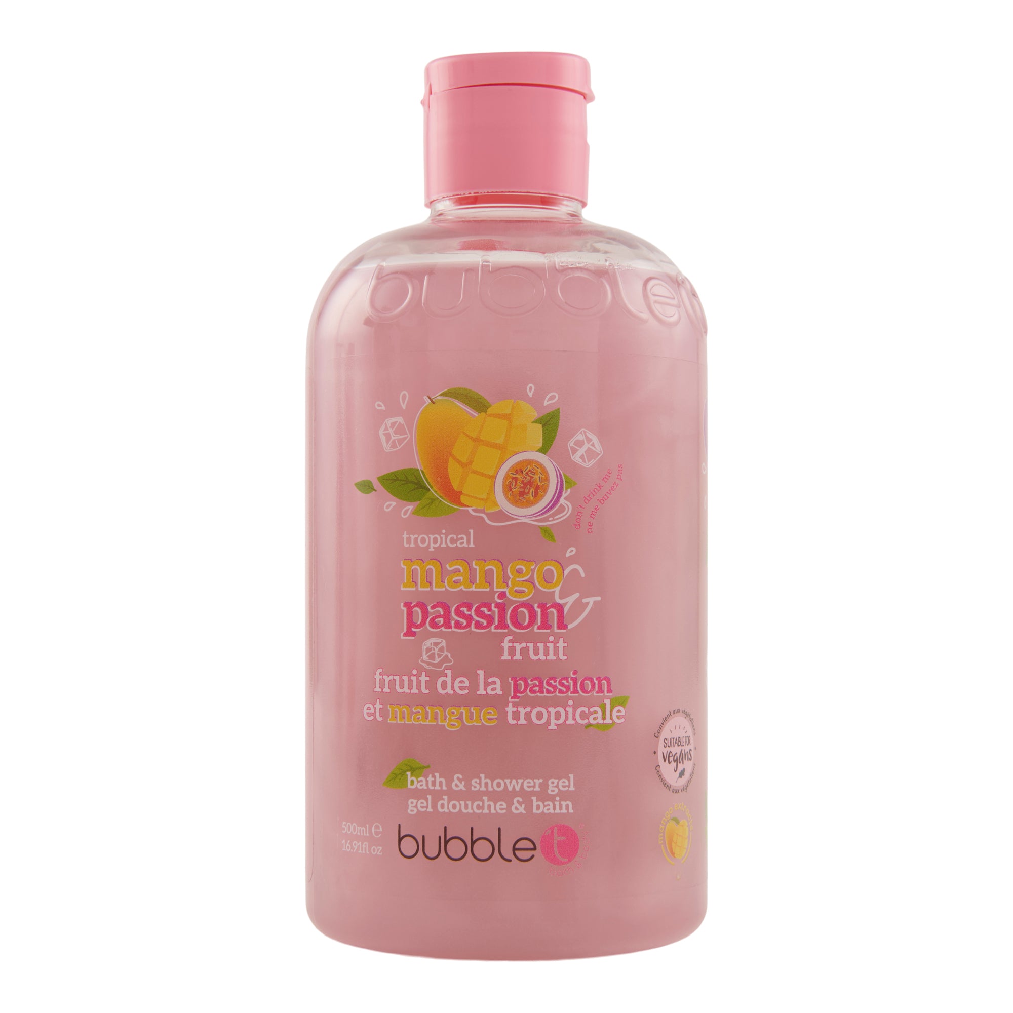 Bubble Tea Mango Passion Fruit Bath & Shower Gel, 500ml Giant Tiger