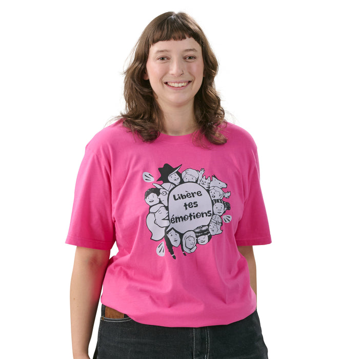 Tee-shirt « Libère tes émotions » unisexe pour adulte