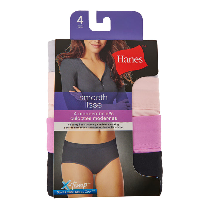 Hanes Women's Micro Briefs, Medium, 4-Pack
