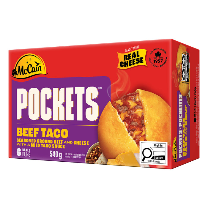Pochettes Taco au bœuf McCain, emb. de 6, 90 g