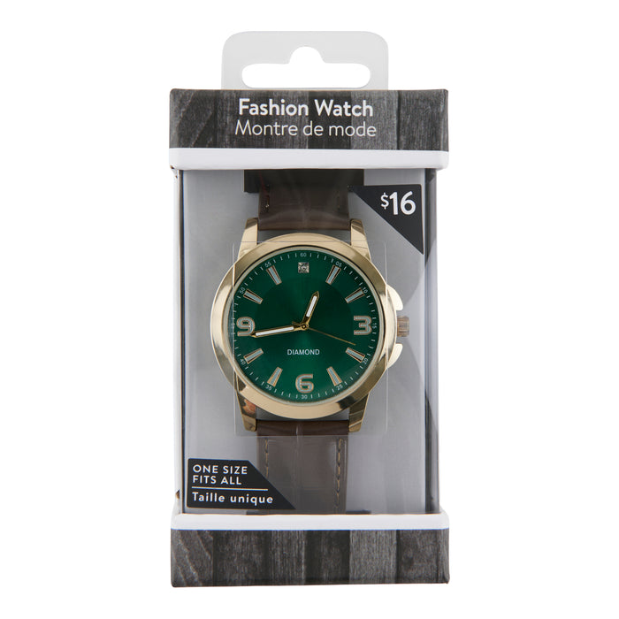 Montre avec bracelet mode pour hommes
