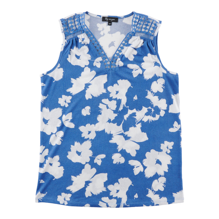 Camisole froissée avec détails en crochet lily morgan pour femmes