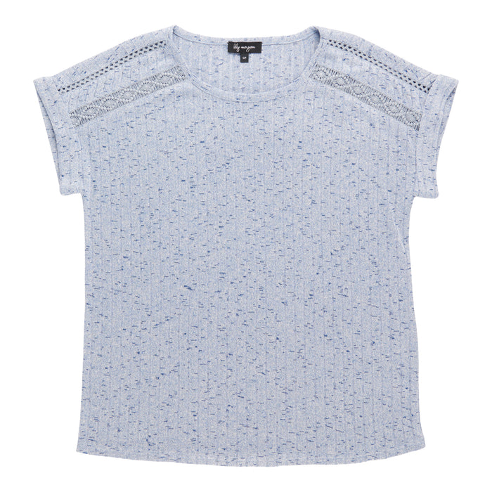 lily morgan Women's Top with Lace Details
