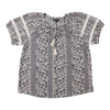 lily morgan Women's Plus V-Neck Tie-Front Blouse