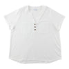 Chemise boutonnée à col en V taille plus mySTYLE pour femmes