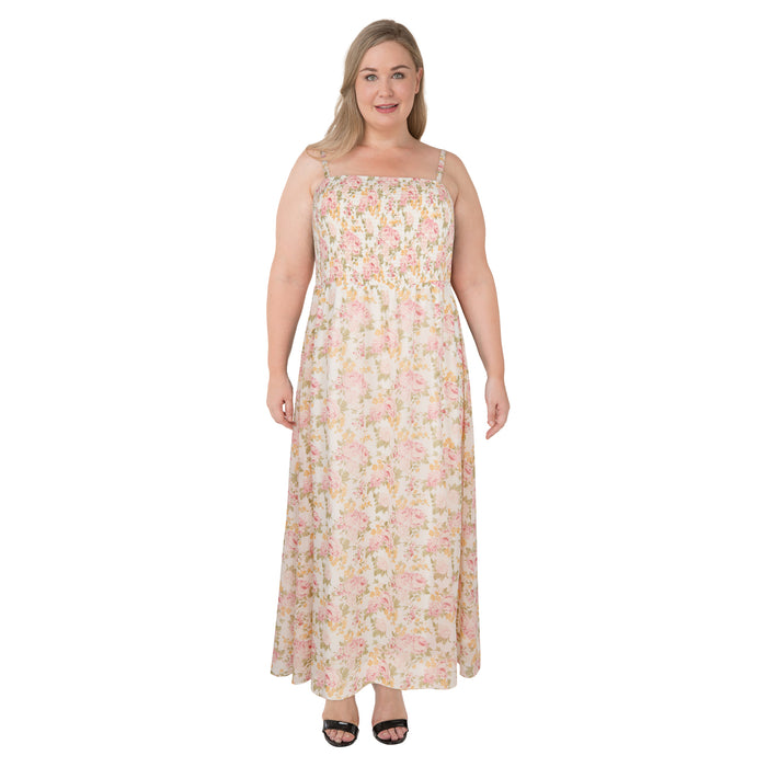 Robe maxi lacée en mousseline taille plus lily morgan pour femmes