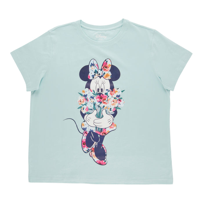 Women's Plus Licensed Disney Floral Tee