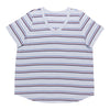 mySTYLE Women's Plus V-Neck Stripe Tee